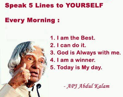 Abdul Kalam's 5 Magic Lines